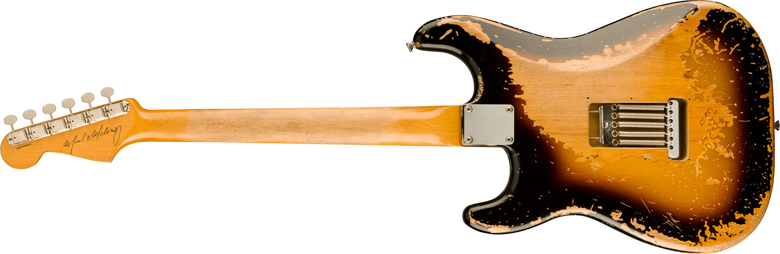 Fender Mike Mccready Strat Mex Signature 3s Trem Rw - Road Worn 3-color Sunburst - Guitarra eléctrica de autor - Variation 1
