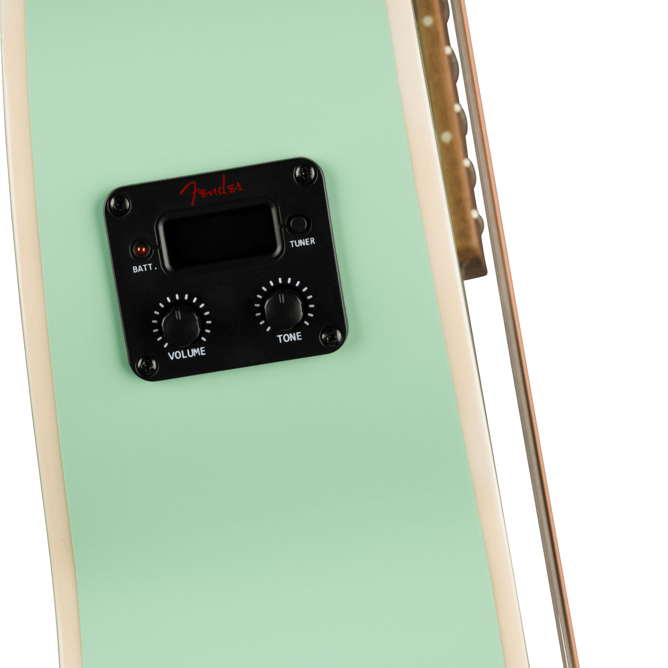 Fender Monterey E California Standard Om Epicea Sapele Wal - Surf Green - Guitarra folk - Variation 2
