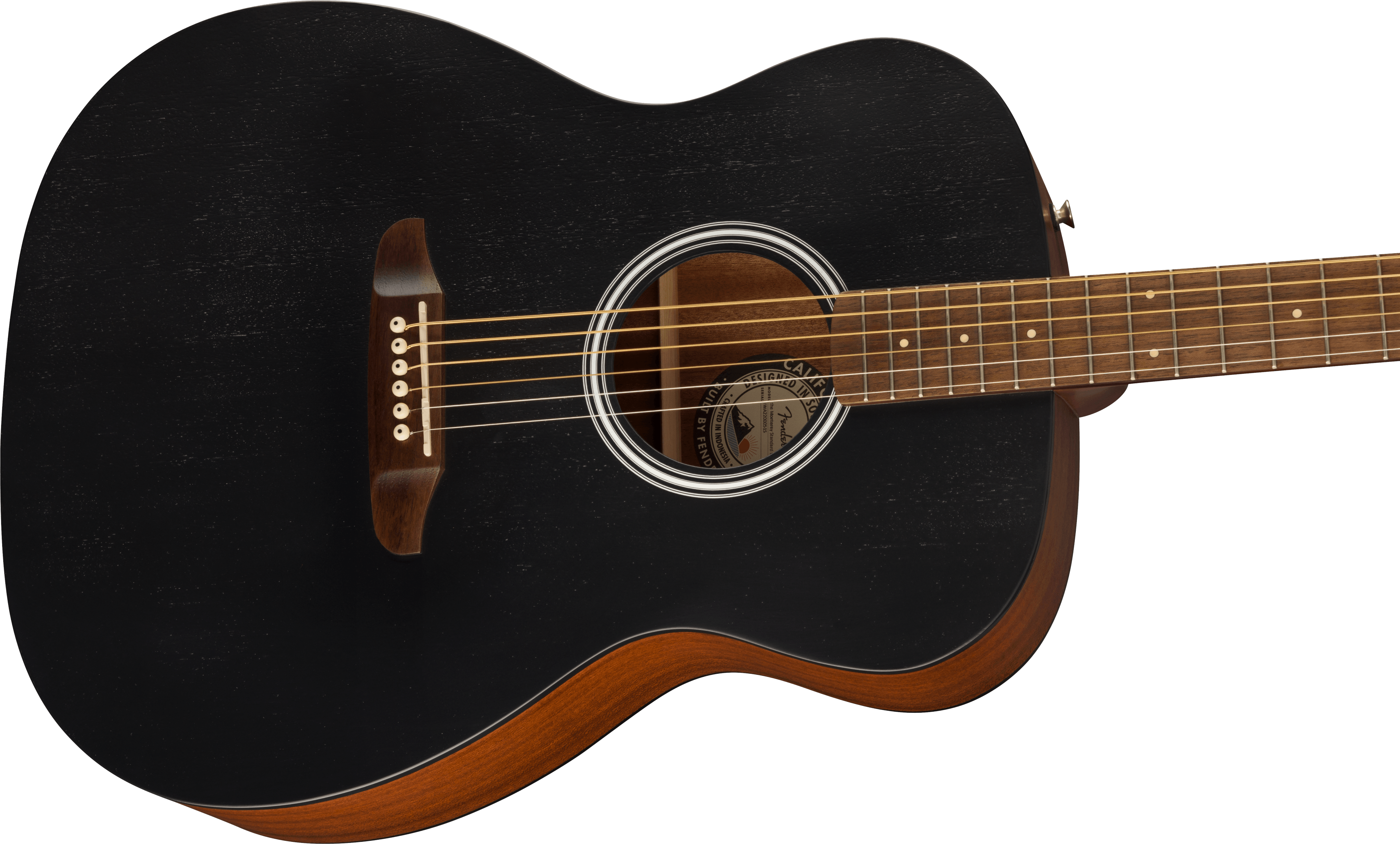Fender Monterey Standard Sapelle Wal - Black Top - Guitarra acústica & electro - Variation 2
