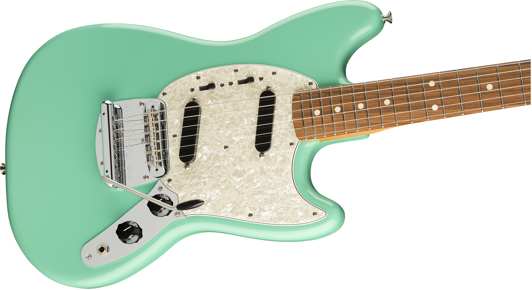 Fender Mustang 60s Vintera Vintage Mex Pf - Seafoam Green - Guitarra electrica retro rock - Variation 2