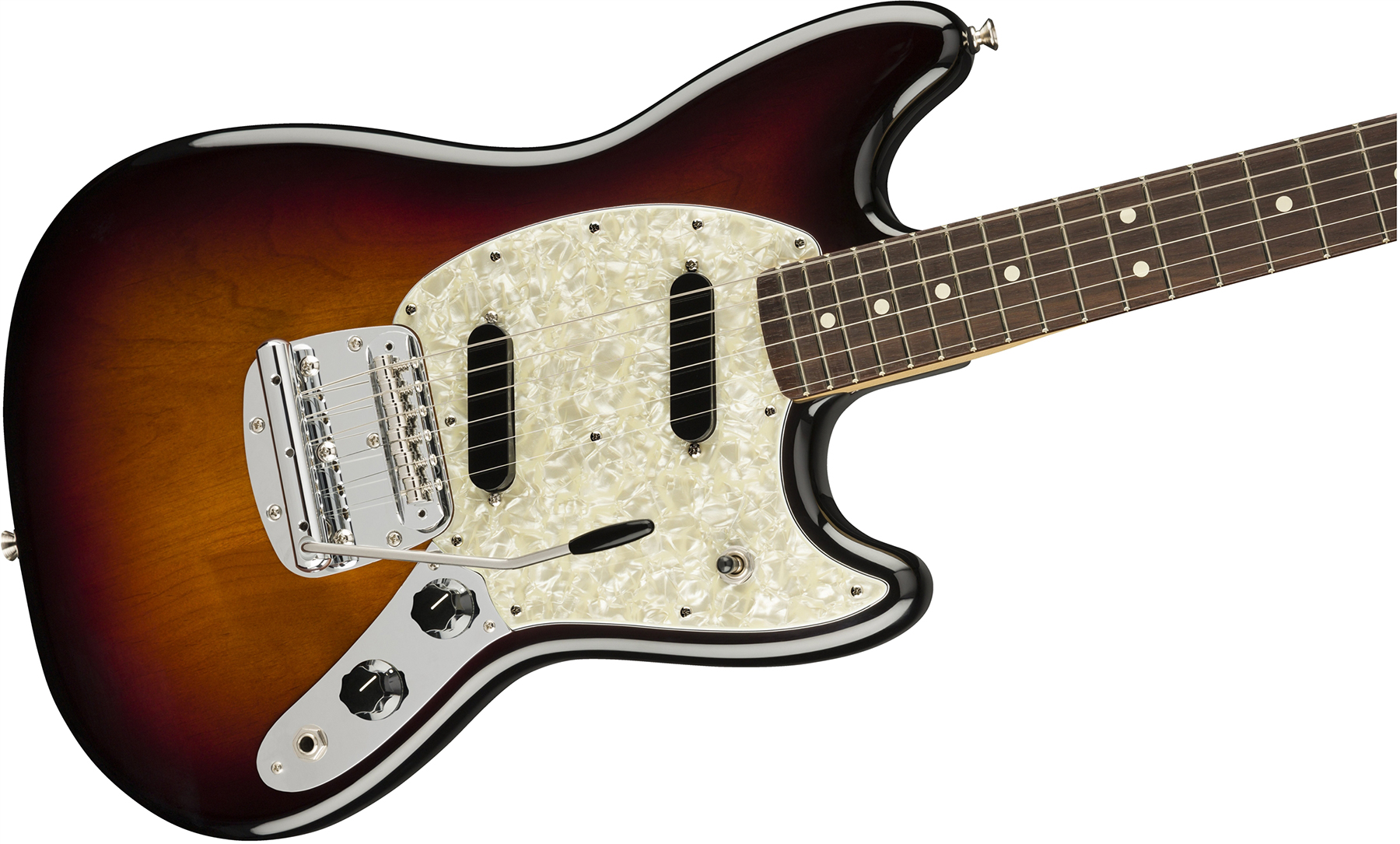 Fender Mustang American Performer Usa Ss Rw - 3-color Sunburst - Guitarra eléctrica de doble corte - Variation 2