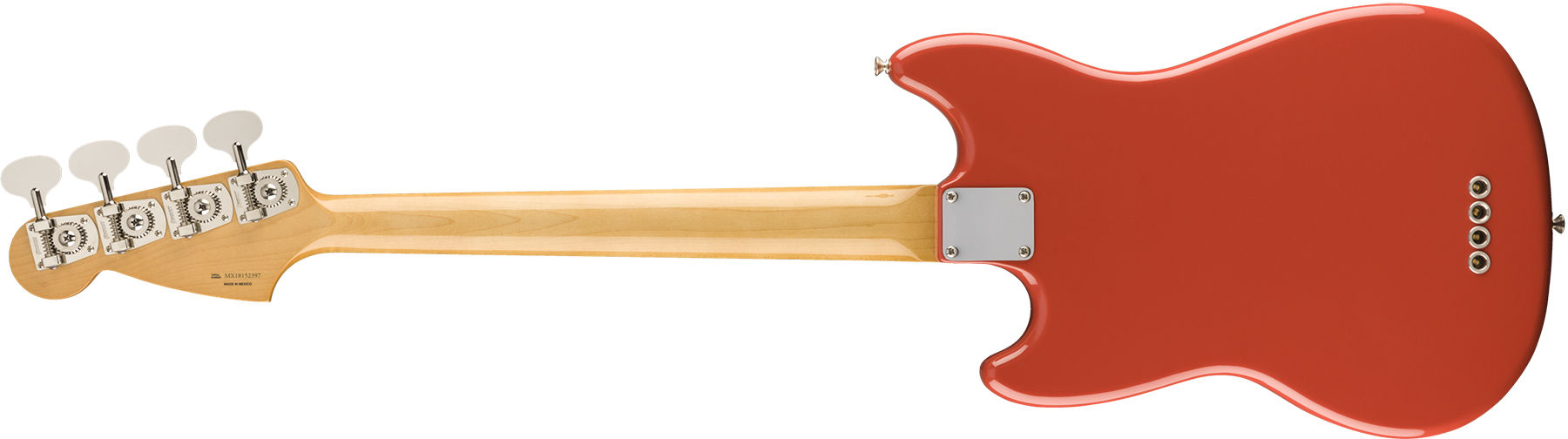 Fender Mustang Bass 60s Vintera Vintage Mex Pf - Fiesta Red - Bajo eléctrico para niños - Variation 1