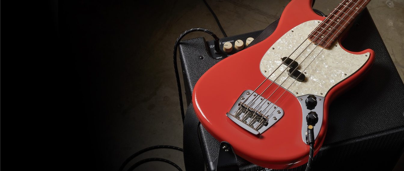 Fender Mustang Bass 60s Vintera Vintage Mex Pf - Fiesta Red - Bajo eléctrico para niños - Variation 4