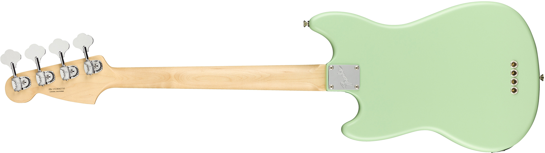 Fender Mustang Bass American Performer Usa Rw - Satin Surf Green - Bajo eléctrico para niños - Variation 1
