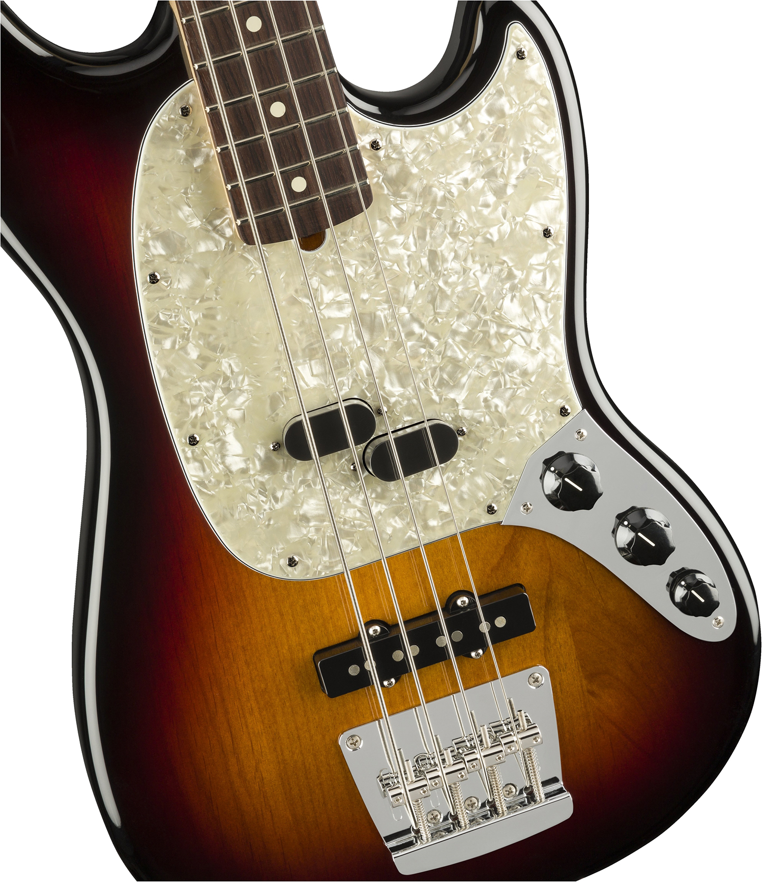 Fender Mustang Bass American Performer Usa Rw - 3-color Sunburst - Bajo eléctrico para niños - Variation 2