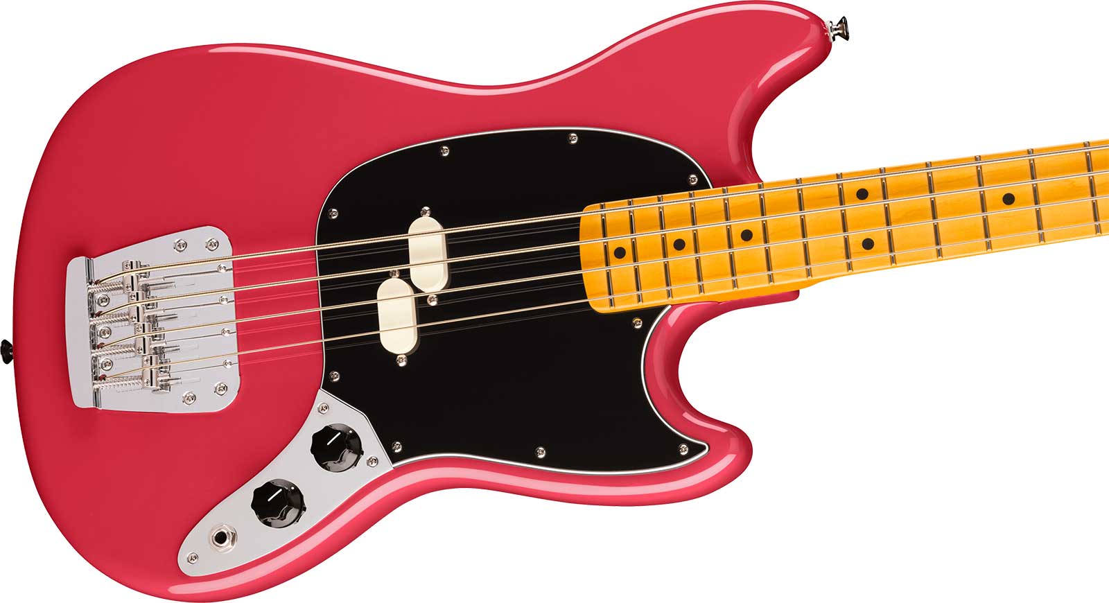 Fender Mustang Bass Classic American Pro Usa Shsc Mn - Faded Dakota Red - Bajo eléctrico de cuerpo sólido - Variation 2