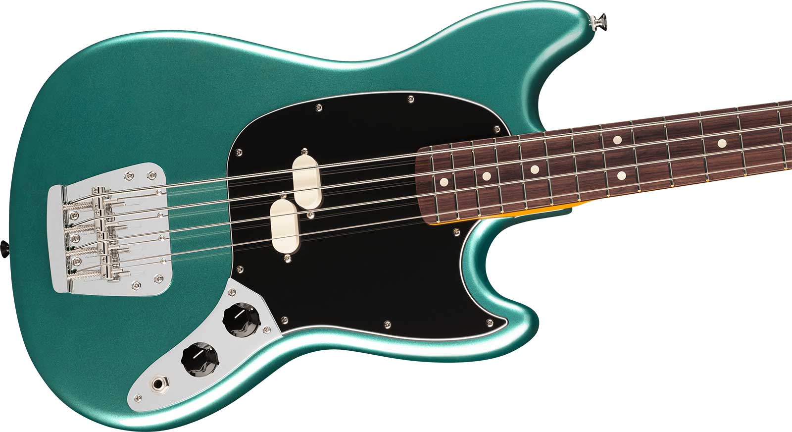 Fender Mustang Bass Classic American Pro Usa Shsc Rw - Faded Sherwood Green Metallic - Bajo eléctrico de cuerpo sólido - Variation 2
