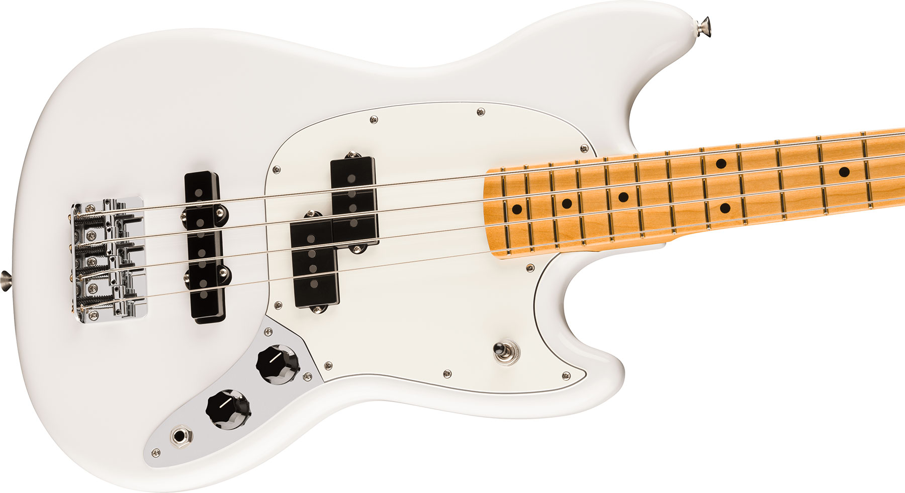 Fender Mustang Bass Pj Player Ii Mex Mn - Polar White - Bajo eléctrico de cuerpo sólido - Variation 2
