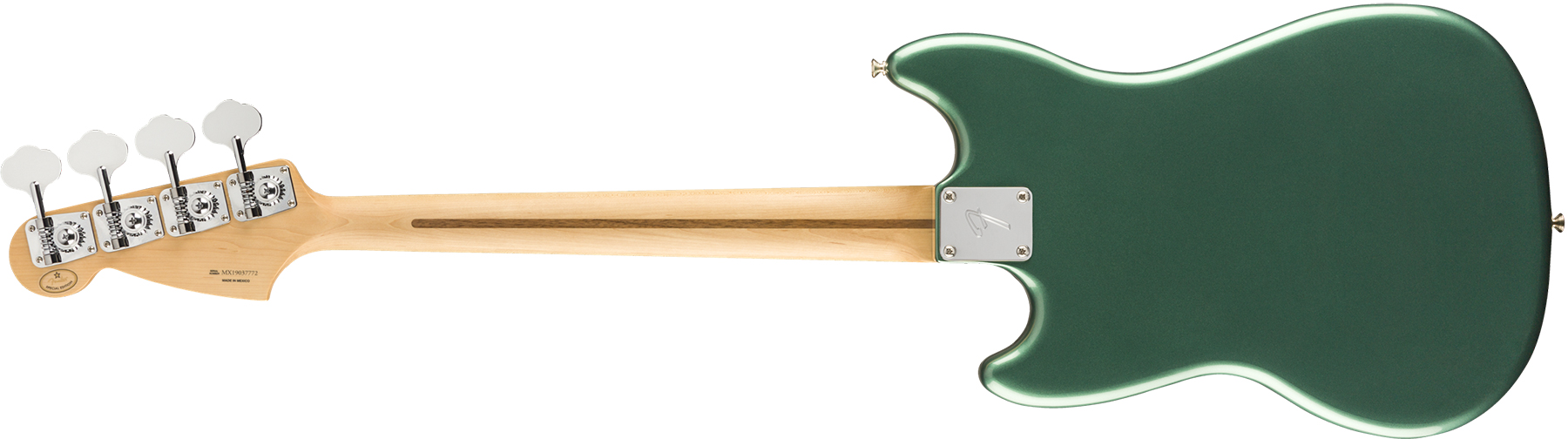 Fender Mustang Bass Pj Player Ltd Mex Pf - Sherwood Green Metallic - Bajo eléctrico para niños - Variation 1