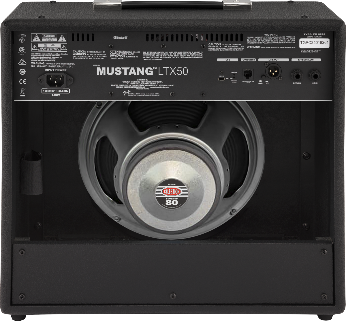 Fender Mustang Ltx50 50w 1x12 - Combo amplificador para guitarra eléctrica - Variation 1