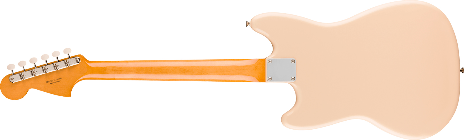 Fender Mustang Mid 60s Vintera 3 Mex Shsc 2s Trem Rw - Olympic White - Guitarra electrica retro rock - Variation 1