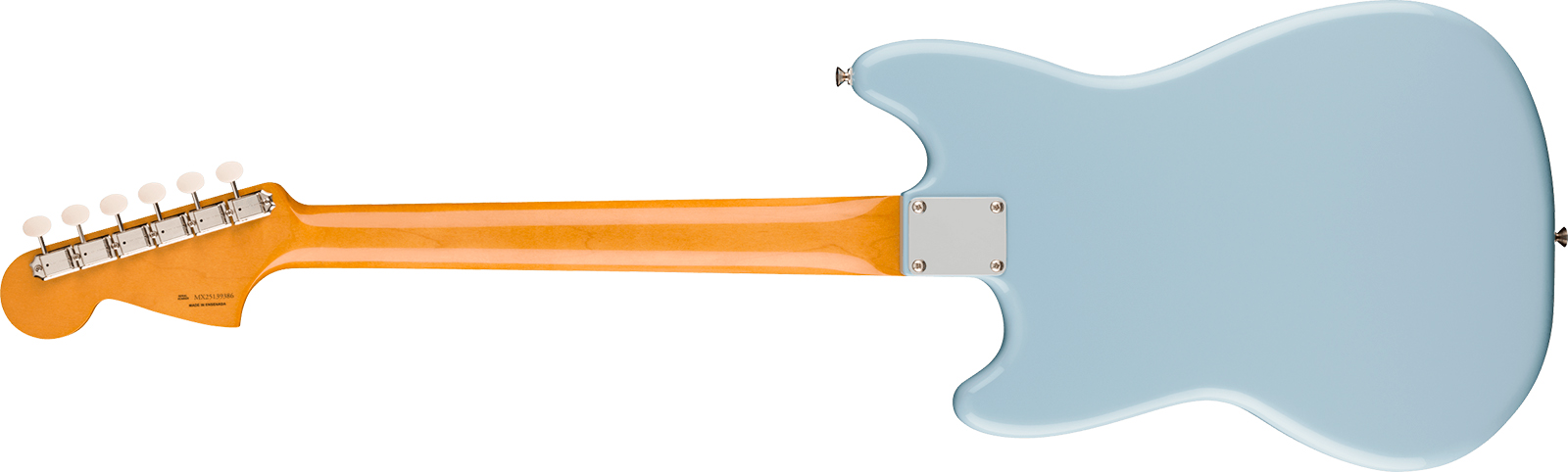 Fender Mustang Mid 60s Vintera 3 Mex Shsc 2s Trem Rw - Sonic Blue - Guitarra electrica retro rock - Variation 1