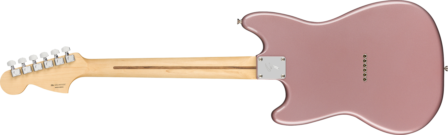 Fender Mustang Player 90 Mex Ht 2p90 Pf - Burgundy Mist Metallic - Guitarra electrica retro rock - Variation 1