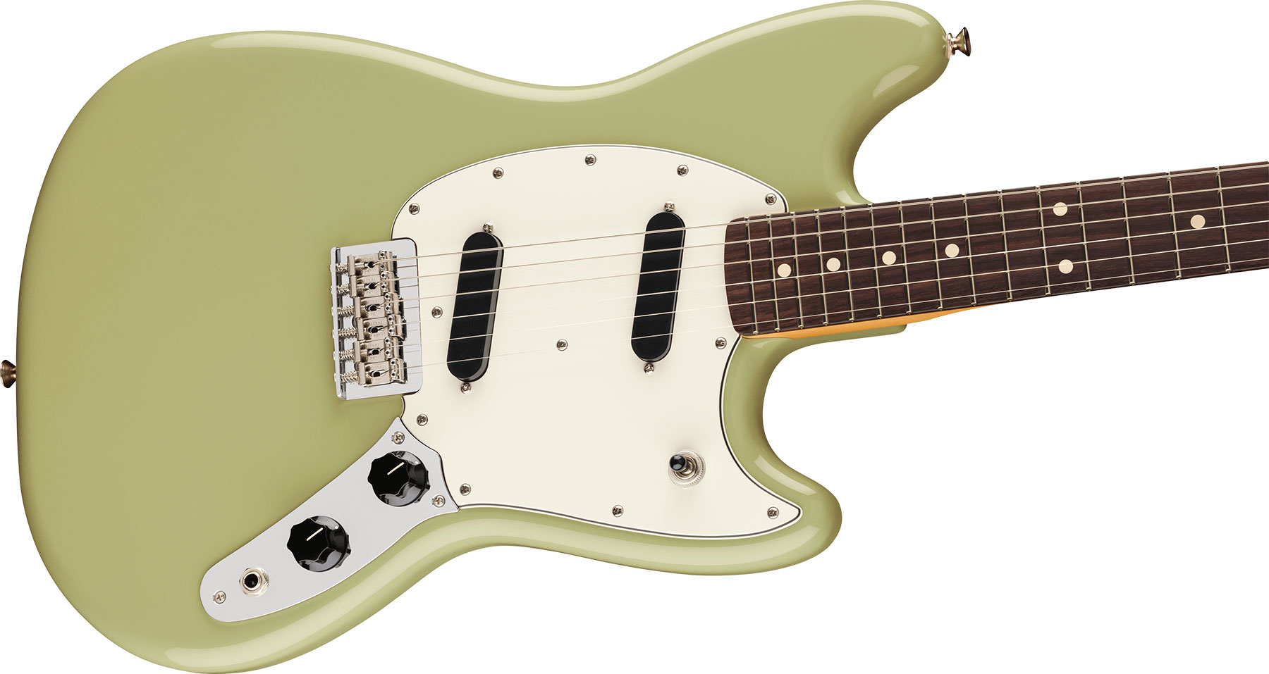 Fender Mustang Player Ii Mex 2s Ht Rw - Birch Green - Guitarra electrica retro rock - Variation 2