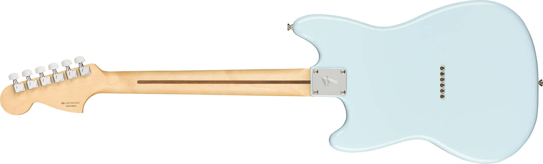 Fender Mustang Player Mex Ht Ss Mn - Surf Blue - Guitarra electrica retro rock - Variation 1