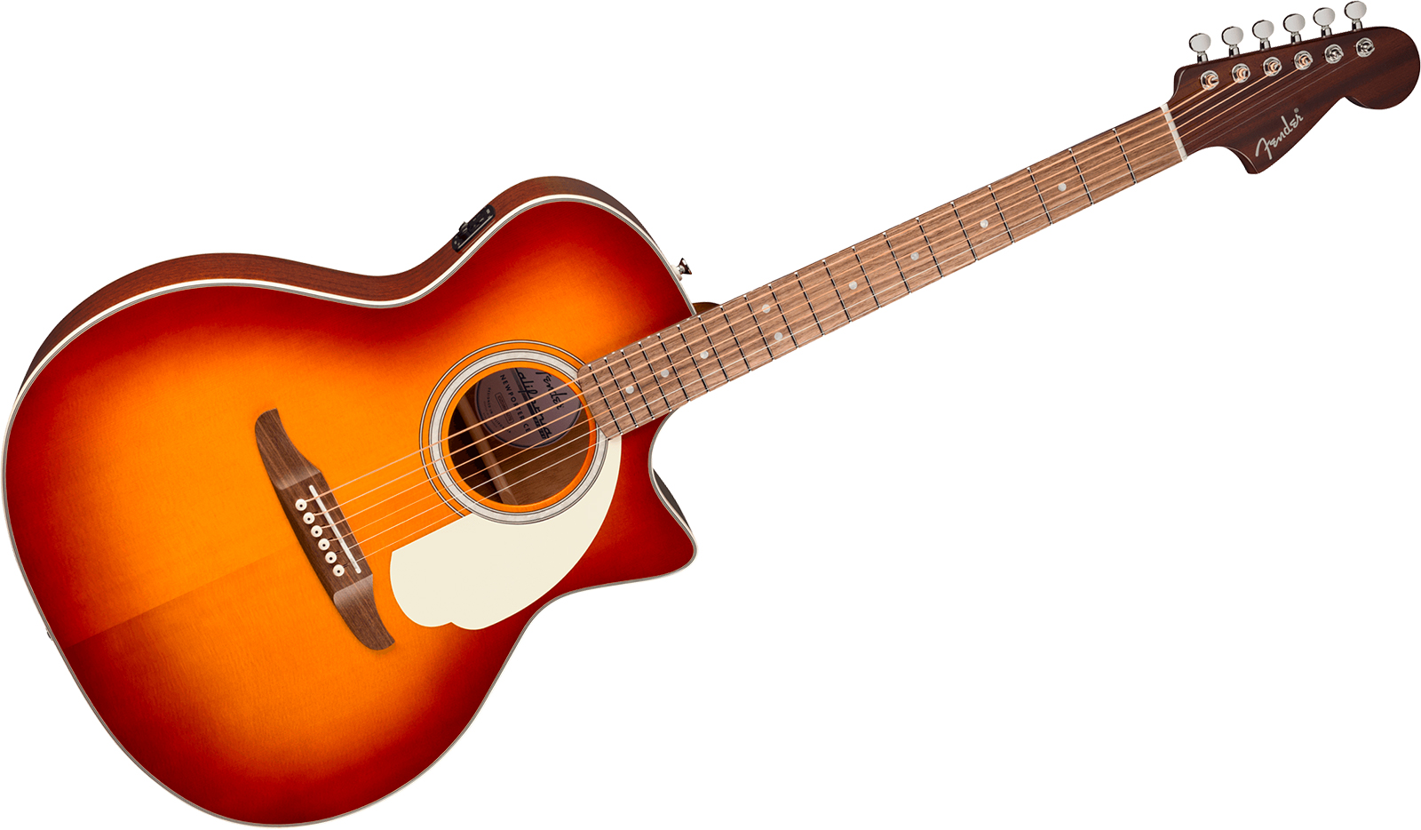 Fender Newporter Deluxe Ce California Auditorium Cw Epicea Acajou Wal - Sienna Sunburst - Guitarra folk - Variation 1