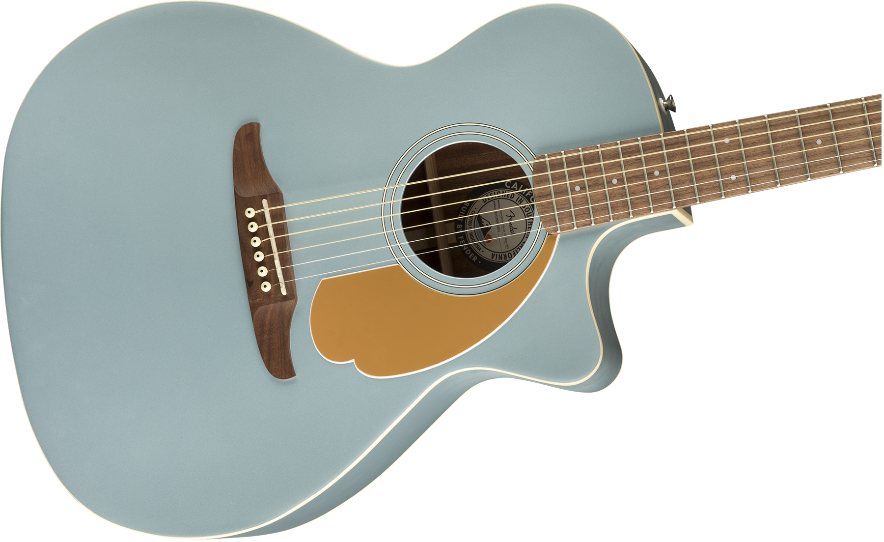 Fender Newporter Player Auditorium Cw Epicea Acajou Wal - Ice Blue Satin - Guitarra electro acustica - Variation 2