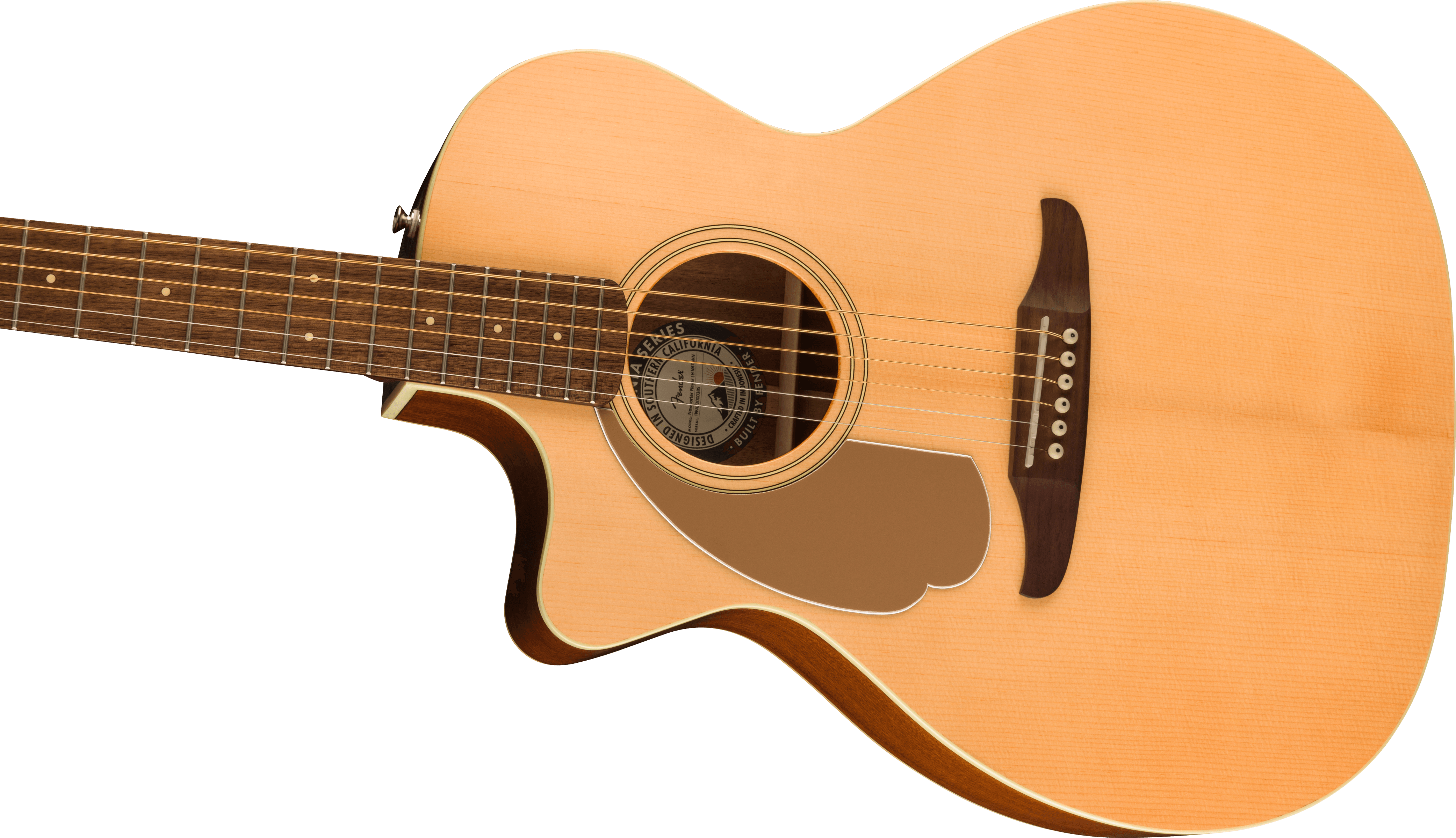 Fender Newporter Player Auditorium Gaucher Cw Epicea Acajou Wal - Natural - Guitarra folk - Variation 2