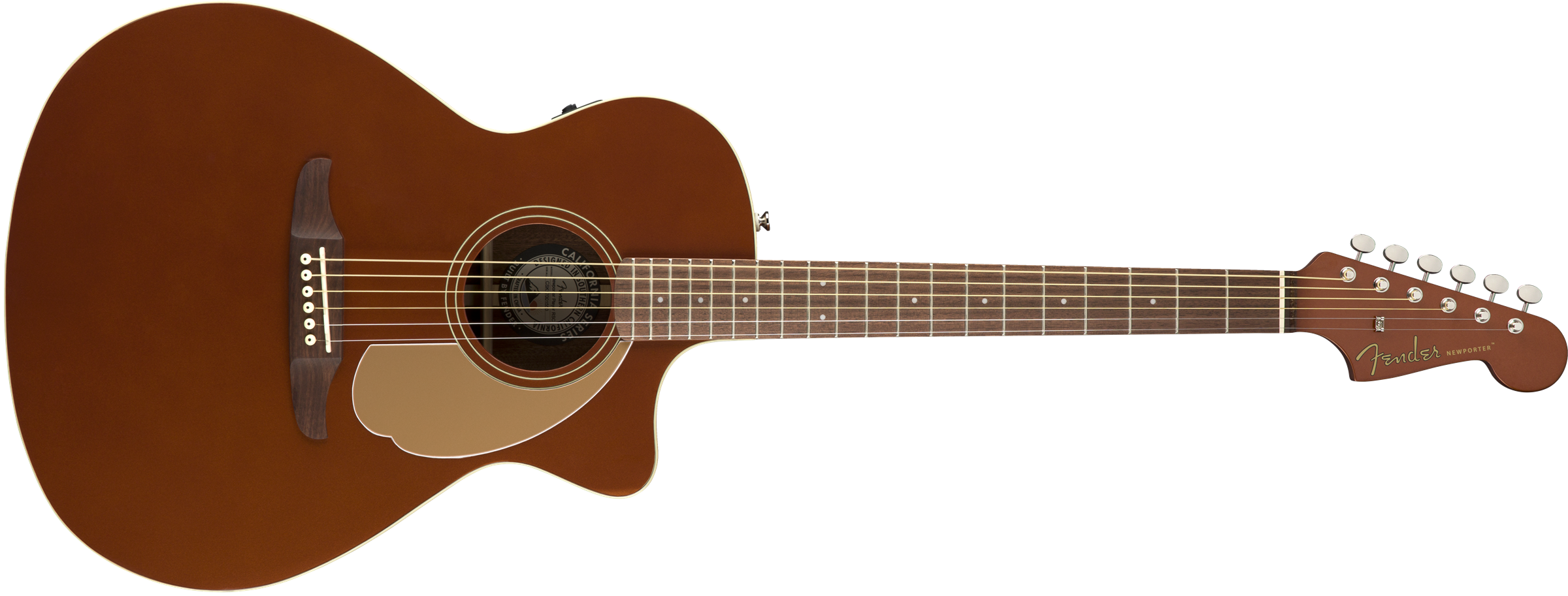 Fender Newporter Player - Rustic Copper - Guitarra acústica & electro - Variation 1