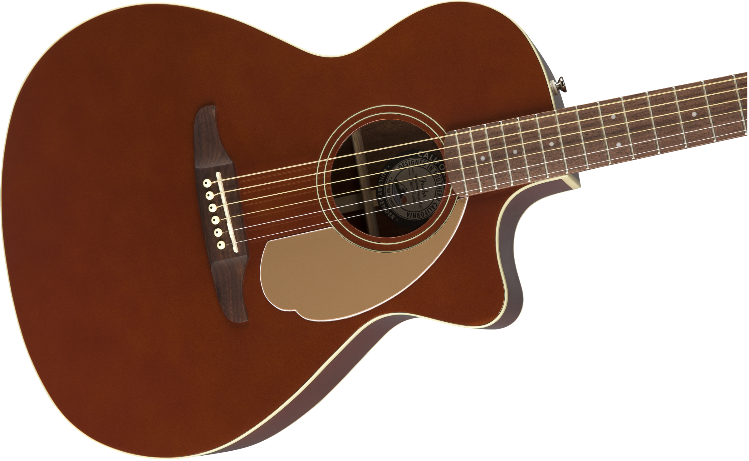 Fender Newporter Player - Rustic Copper - Guitarra acústica & electro - Variation 2