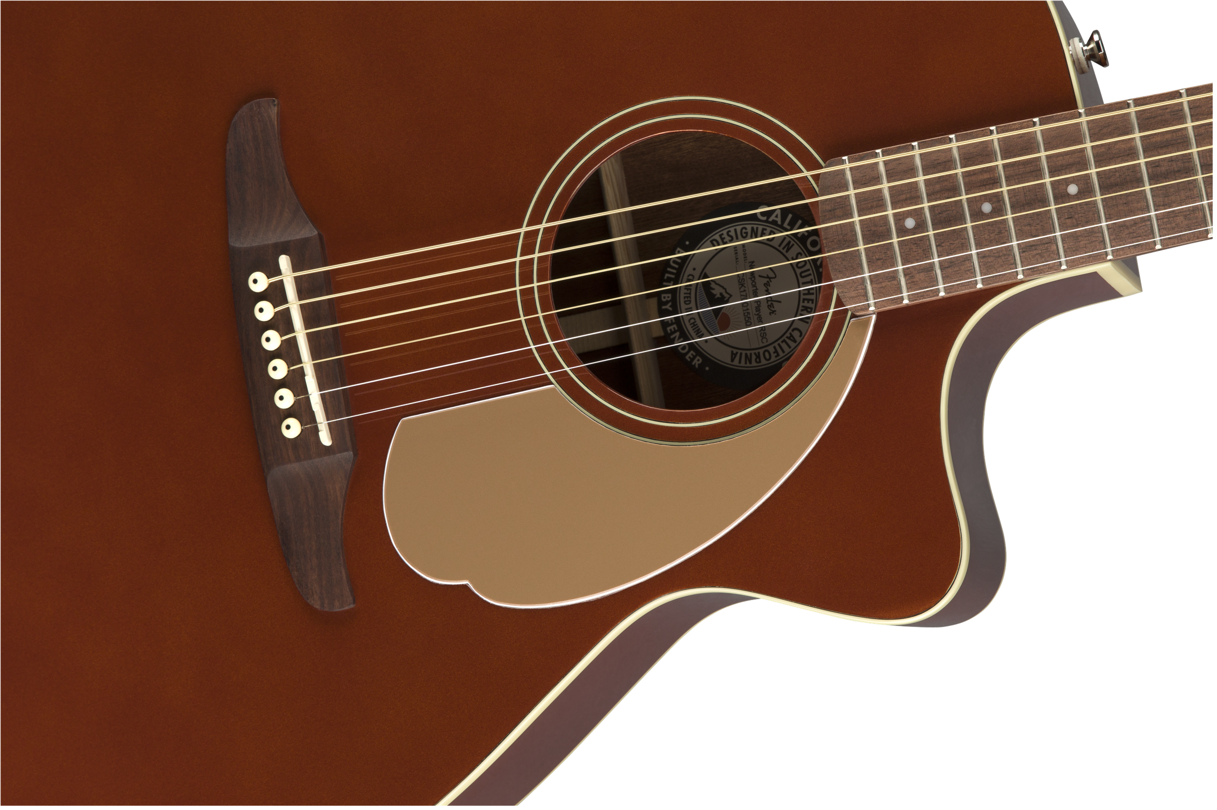 Fender Newporter Player - Rustic Copper - Guitarra acústica & electro - Variation 3