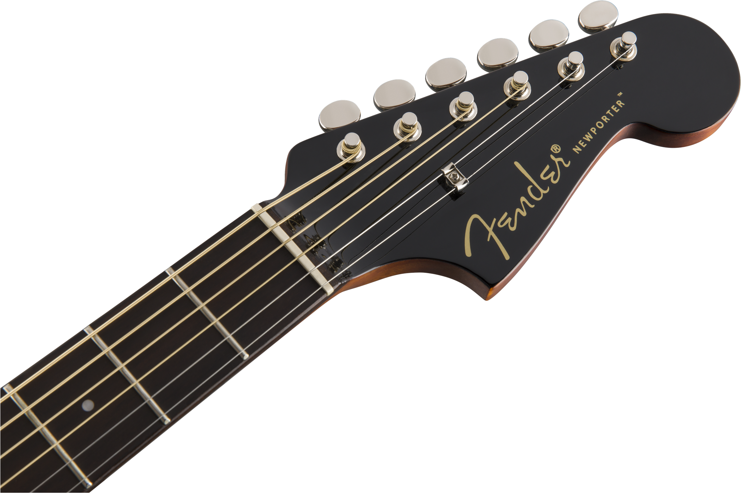 Fender Newporter Player - Jetty Black - Guitarra acústica & electro - Variation 4