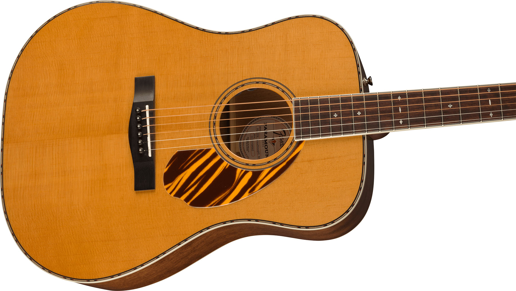 Fender Pd-220e Paramount Dreadnought Epicea Acajou Ova - Natural - Guitarra electro acustica - Variation 2