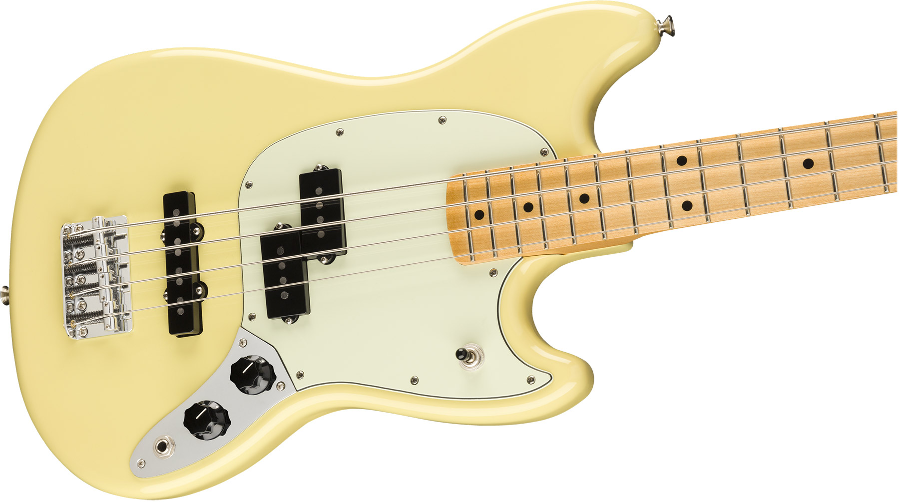 Fender Player Mustang Bass Pj Ltd Mex Mn - Canary - Bajo eléctrico de cuerpo sólido - Variation 2