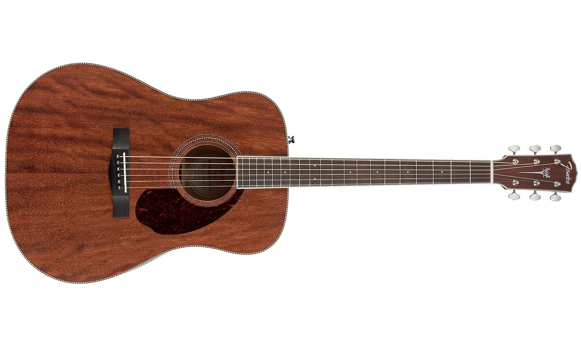 Fender Pm-1 Standard All Mahogany Case Paramount Dreadnought Tout Acajou 2016 - Natural Open Pore - Guitarra electro acustica - Variation 1