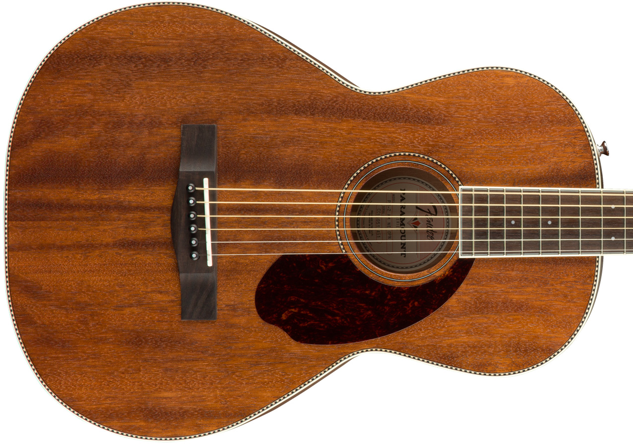 Fender Pm-2 All Mahogany W/case Paramount Parlor Tout Acajou 2017 - Natural Open Pore - Guitarra acústica & electro - Variation 2