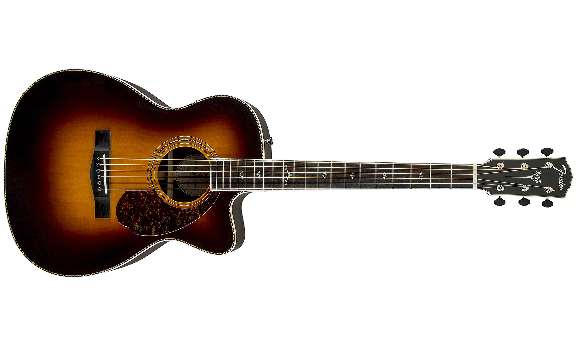 Fender Pm-3 Deluxe Paramount Triple 0 - Vintage Sunburst - Guitarra acústica & electro - Variation 1