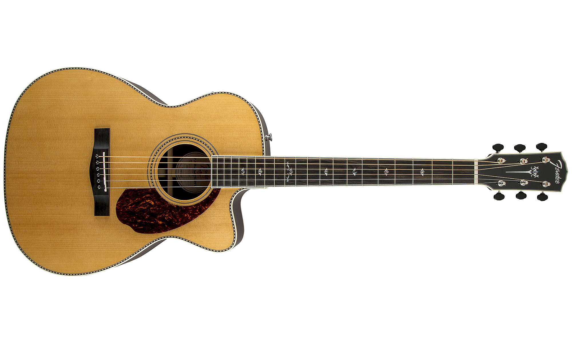 Fender Pm-3 Deluxe Paramount Triple 0 - Natural Gloss - Guitarra acústica & electro - Variation 1