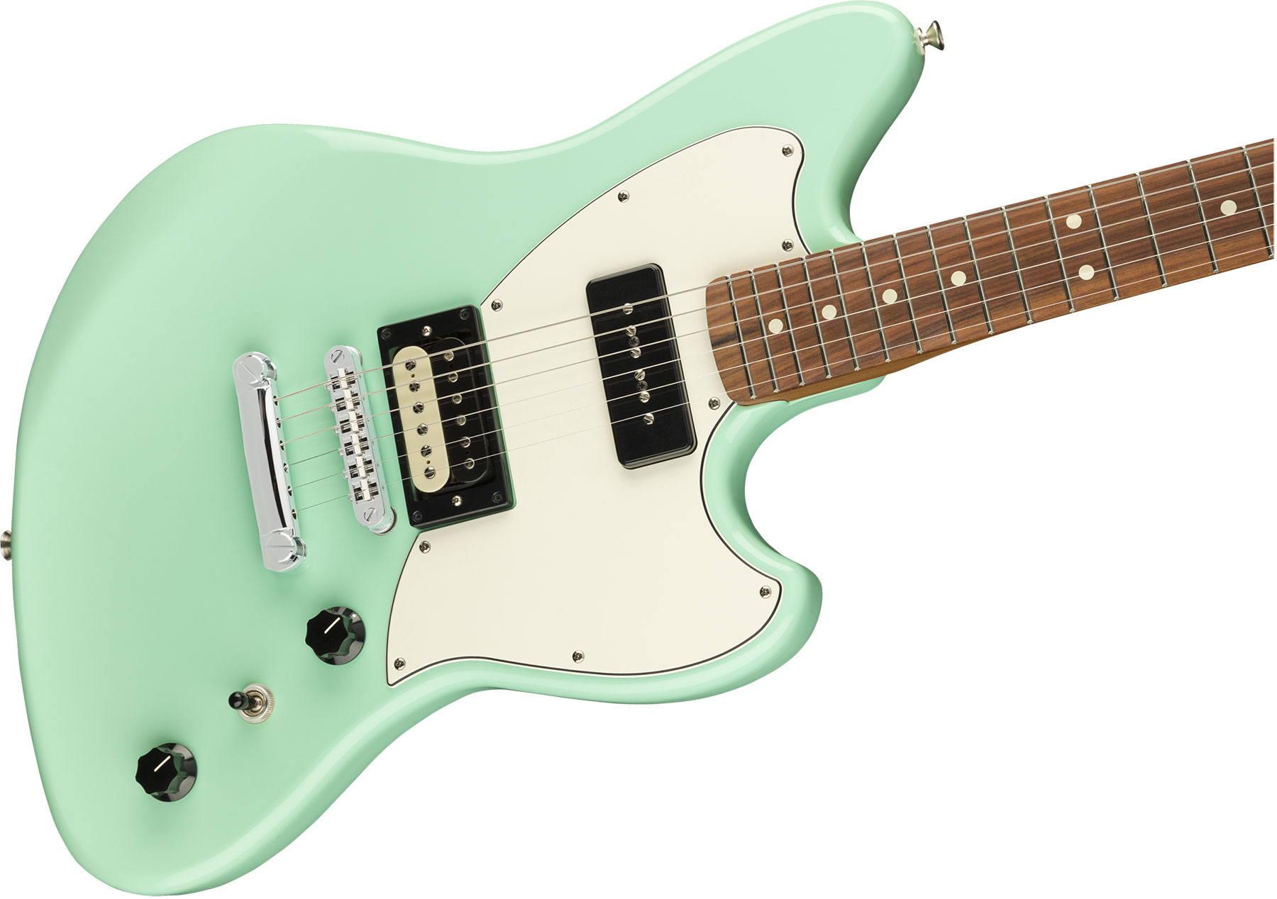 Fender Powercaster Alternate Reality Ltd Hp90 Ht Pf - Surf Green - Guitarra electrica retro rock - Variation 3
