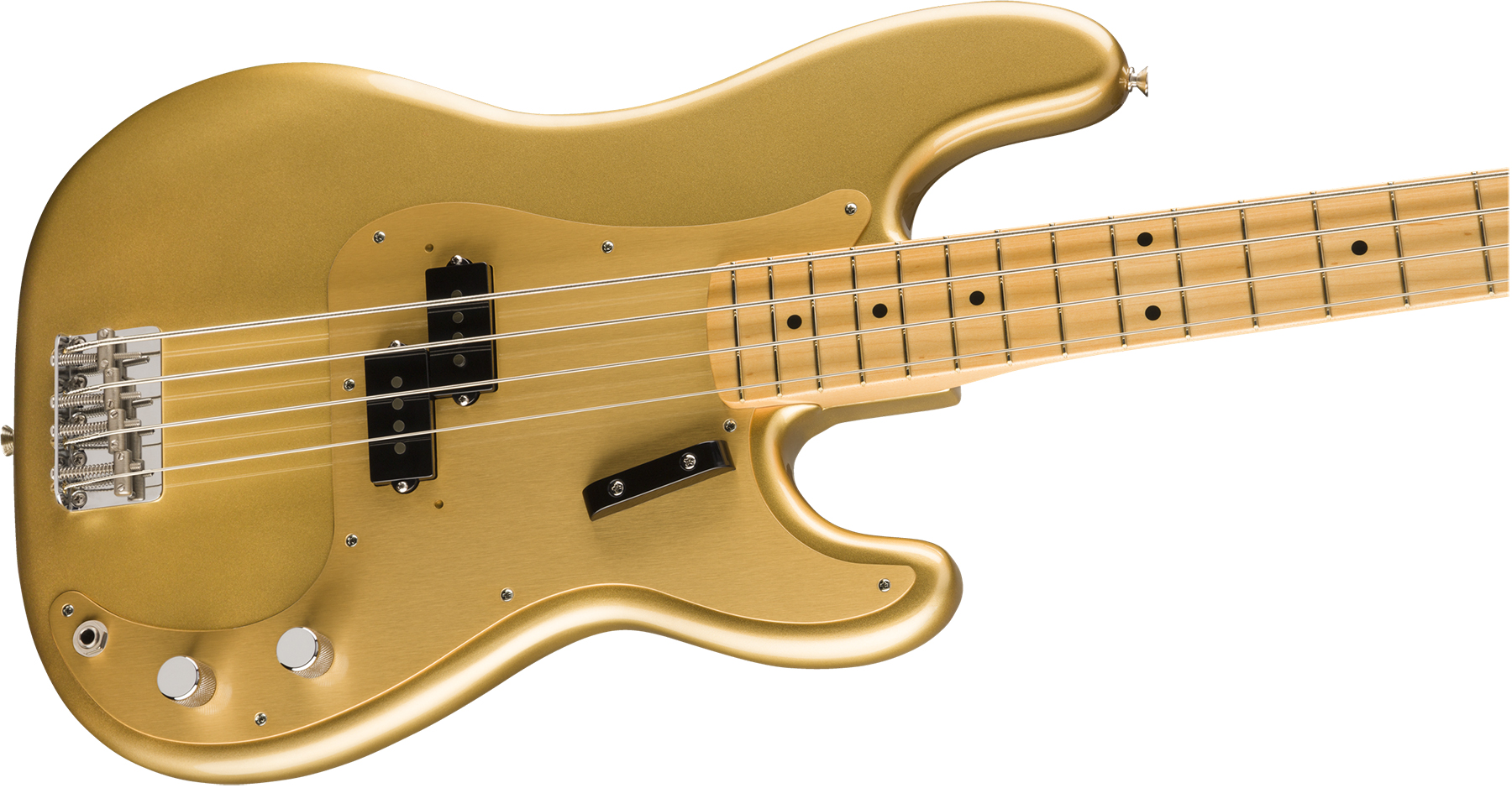 Fender Precision Bass '50s American Original Usa Mn - Aztec Gold - Bajo eléctrico de cuerpo sólido - Variation 1