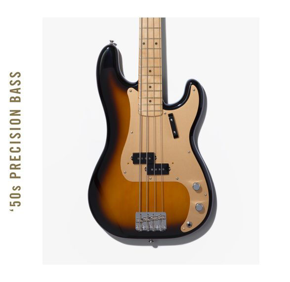 Fender Precision Bass '50s American Original Usa Mn - 2-color Sunburst - Bajo eléctrico de cuerpo sólido - Variation 3