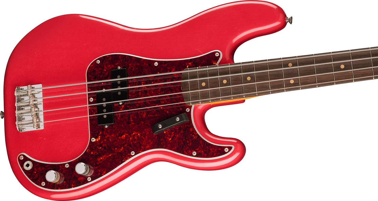 Fender Precision Bass 60s Road Worn Vintera 2 Ltd Mex Rw - Fiesta Red - Bajo eléctrico de cuerpo sólido - Variation 2
