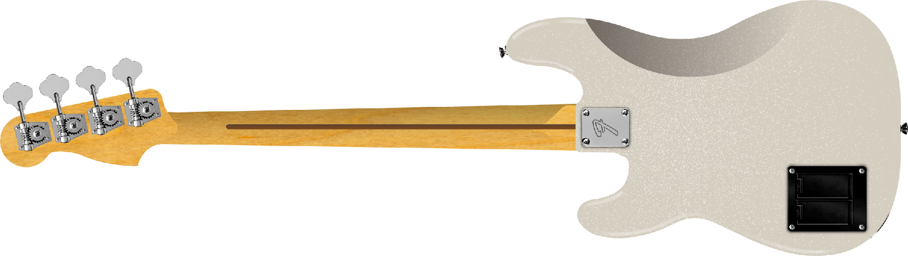 Fender Precision Bass Active Player Ii Modified Mex Rw - Olympic Pearl - Bajo eléctrico de cuerpo sólido - Variation 1