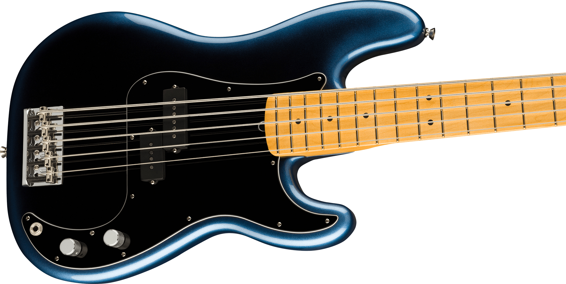 Fender Precision Bass V American Professional Ii Usa 5-cordes Mn - Dark Night - Bajo eléctrico de cuerpo sólido - Variation 2