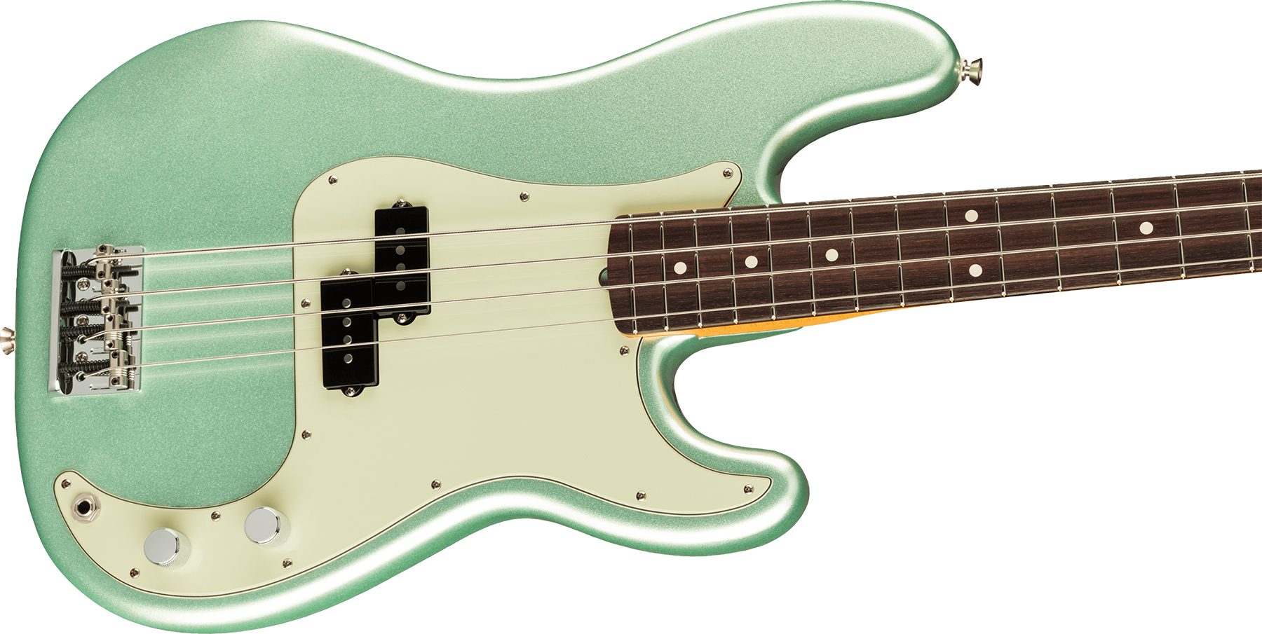 Fender Precision Bass American Professional Ii Usa Rw - Mystic Surf Green - Bajo eléctrico de cuerpo sólido - Variation 2