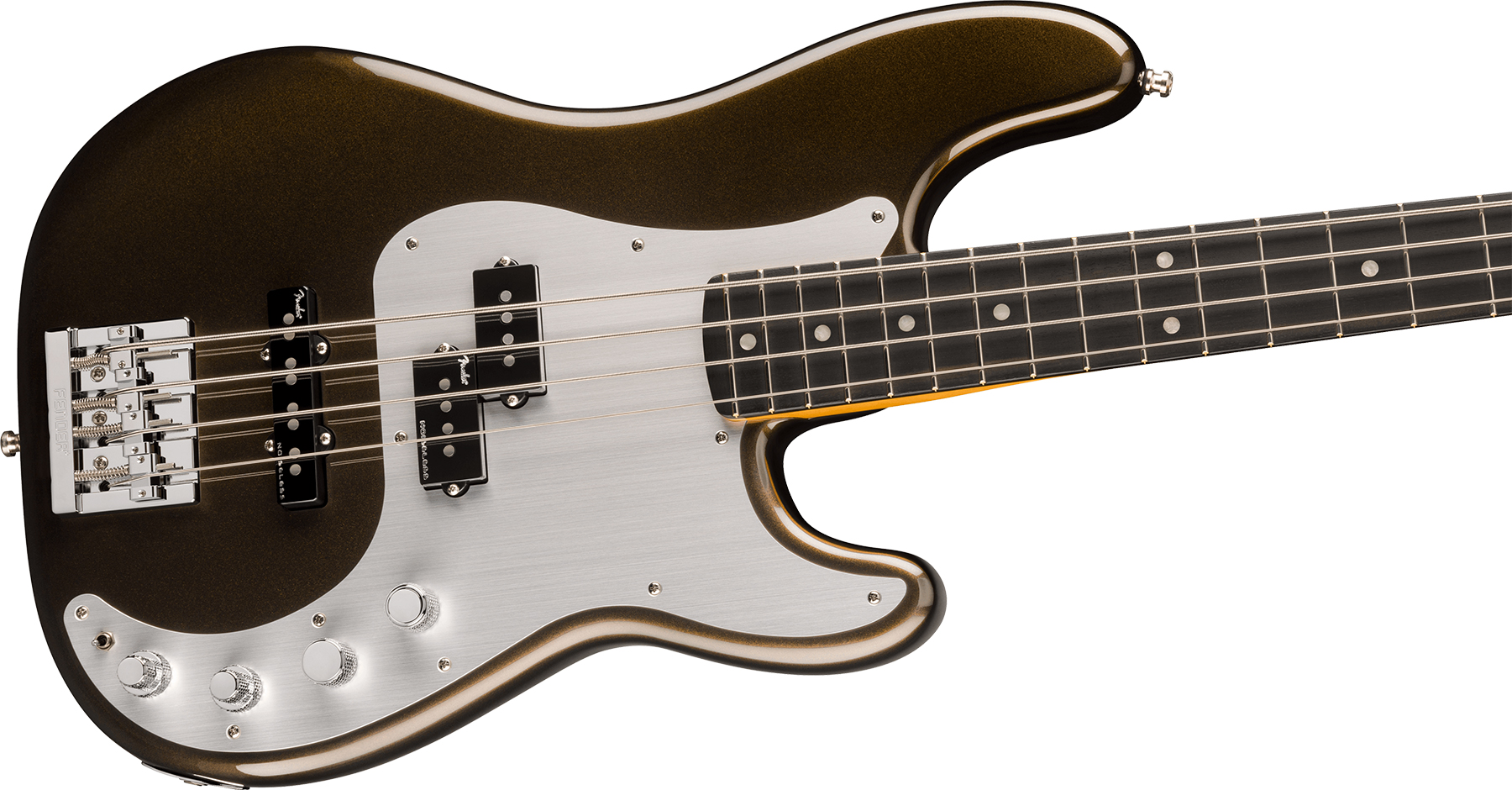 Fender Precision Bass American Ultra Ii Usa Active Eb - Texas Tea - Bajo eléctrico de cuerpo sólido - Variation 2