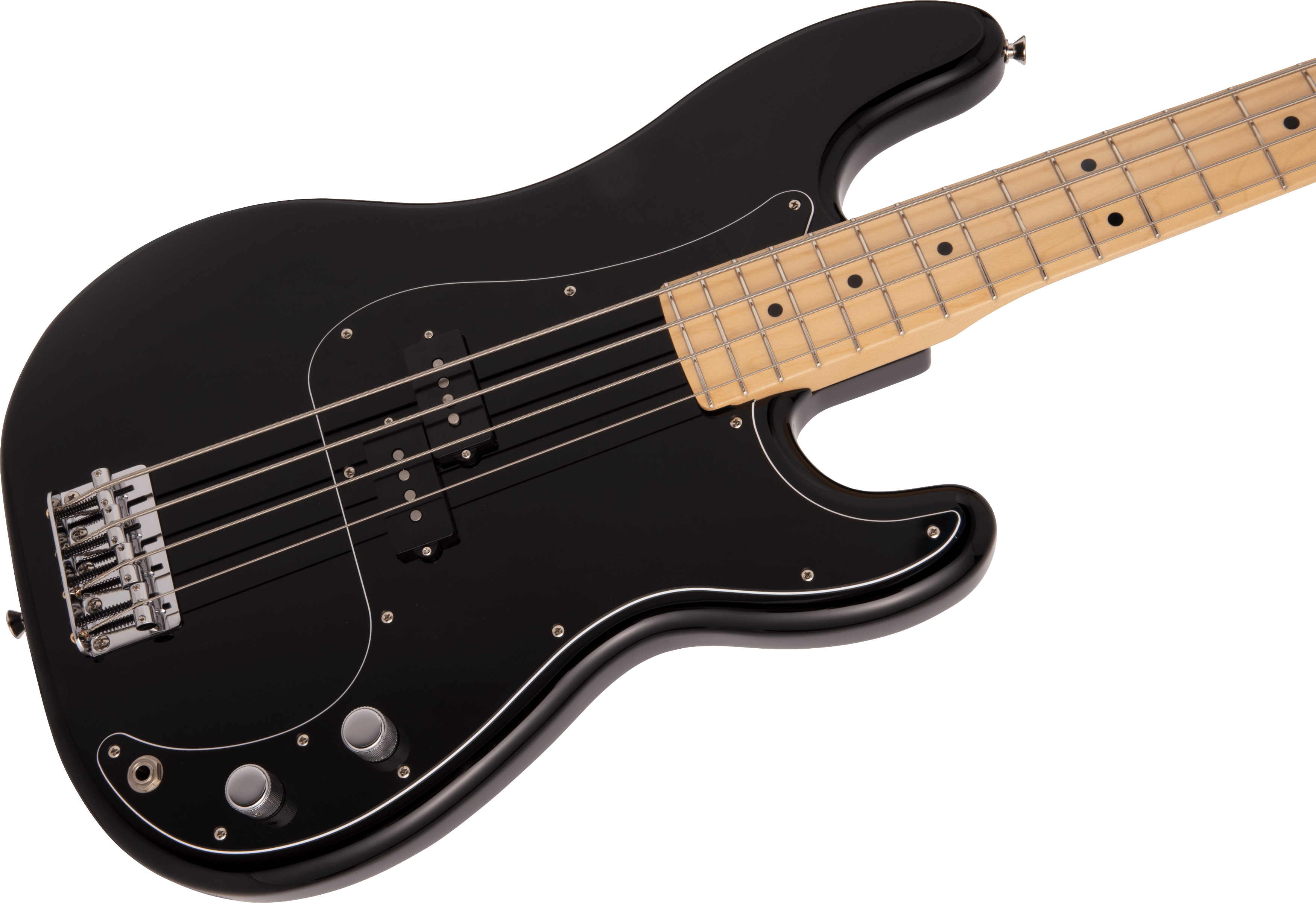Fender Precision Bass Hybrid Ii Japan Mn - Black - Bajo eléctrico de cuerpo sólido - Variation 3