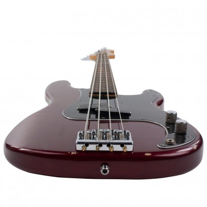 Fender Precision Bass Mexican Artist Nate Mendel 2012 Rw Candy Apple Red - Bajo eléctrico de cuerpo sólido - Variation 3