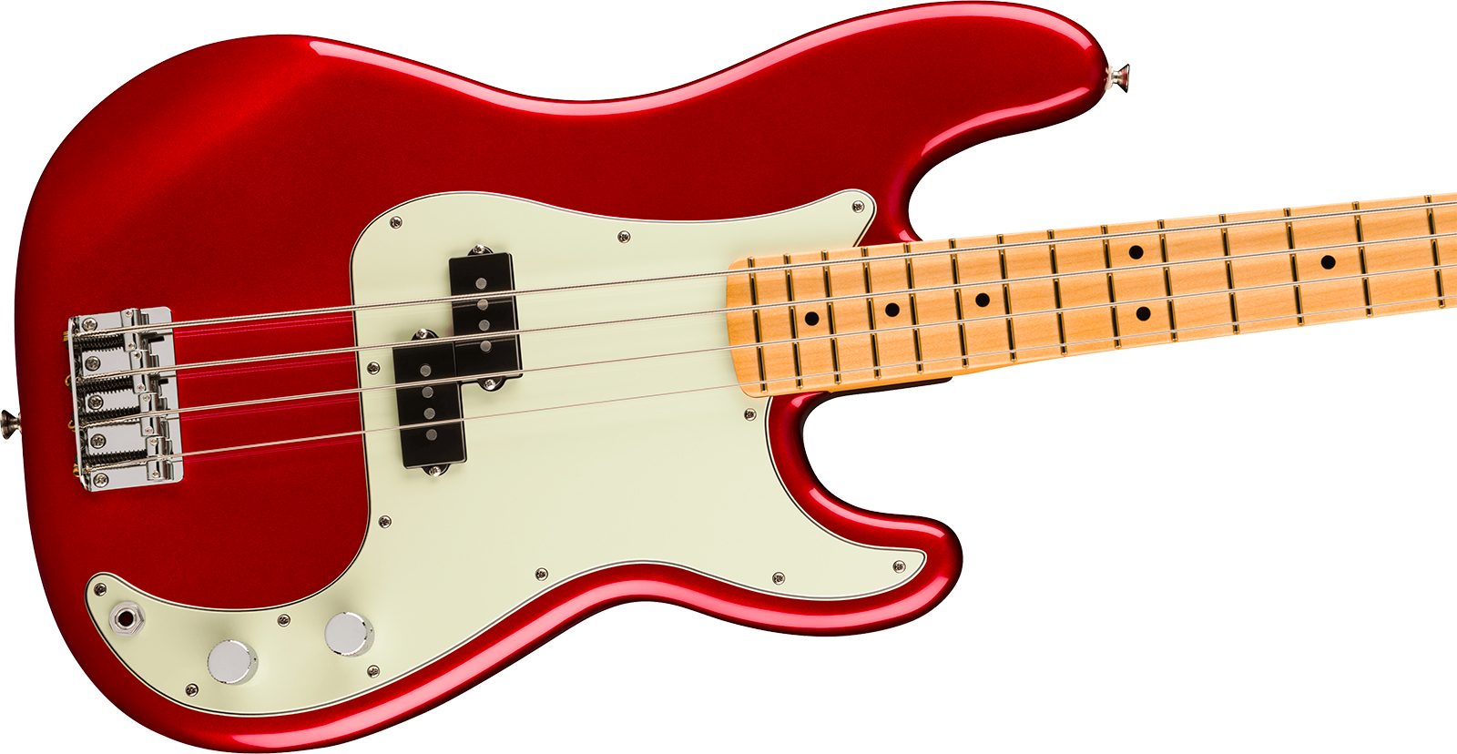 Fender Precision Bass Player Ii 75th Ann. Mex Ht 2s Mn - Candy Apple Red - Bajo eléctrico de cuerpo sólido - Variation 2