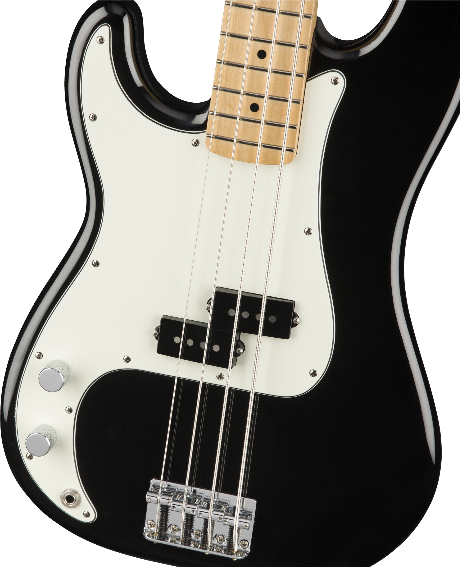 Fender Precision Bass Player Lh Gaucher Mex Mn - Black - Bajo eléctrico de cuerpo sólido - Variation 2