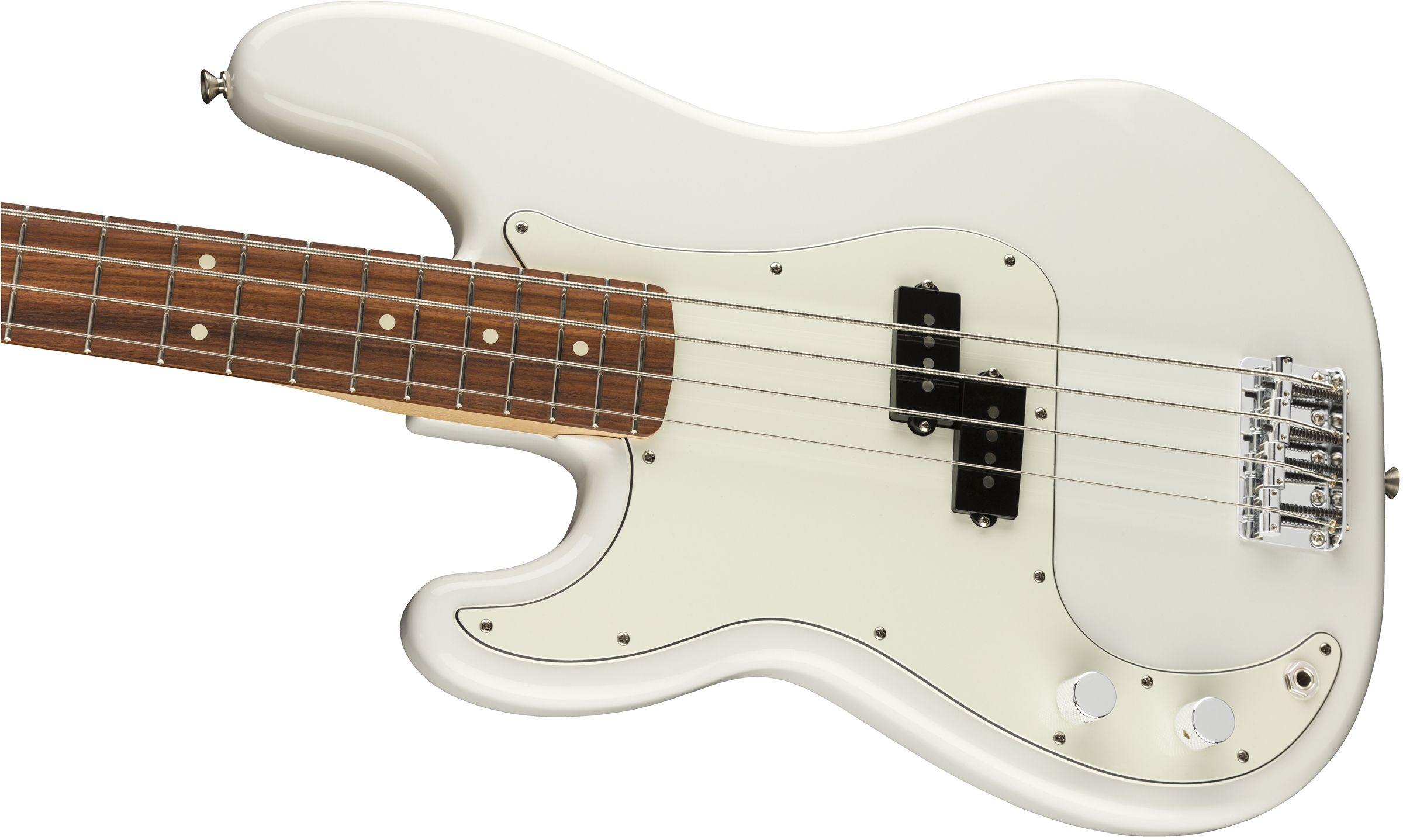 Fender Precision Bass Player Lh Gaucher Mex Pf - Polar White - Bajo eléctrico de cuerpo sólido - Variation 3