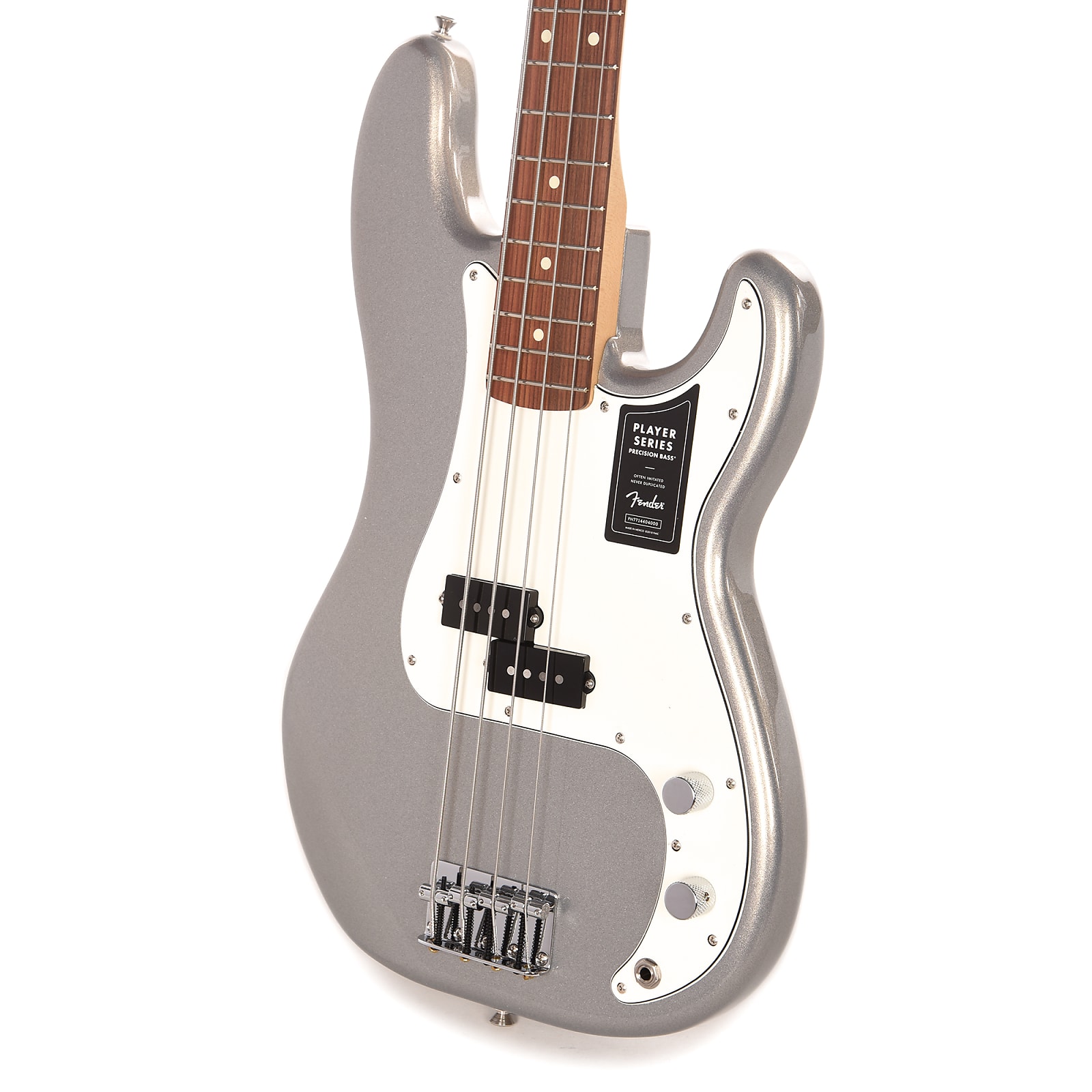 Fender Precision Bass Player Mex Pf - Silver - Bajo eléctrico de cuerpo sólido - Variation 1