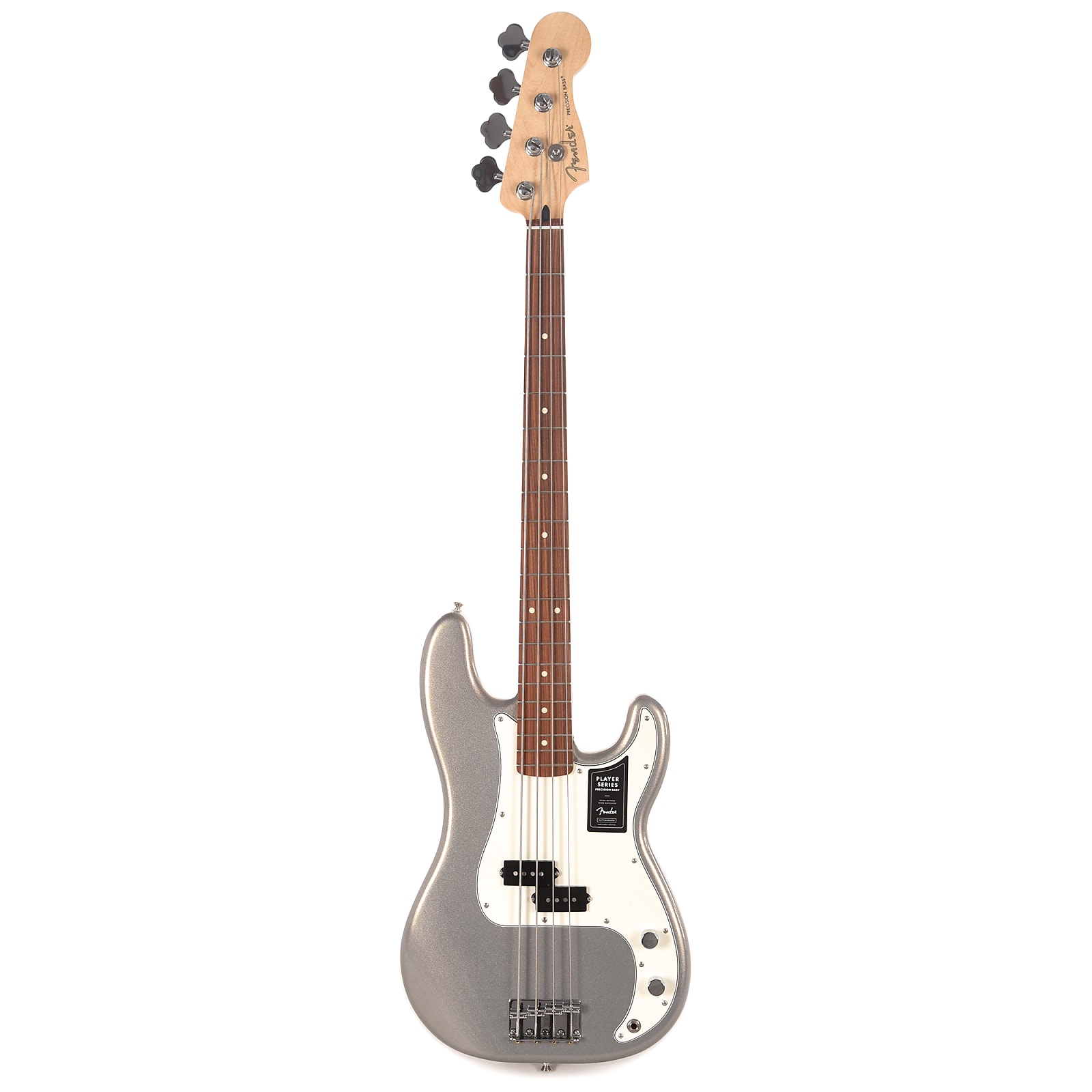 Fender Precision Bass Player Mex Pf - Silver - Bajo eléctrico de cuerpo sólido - Variation 2