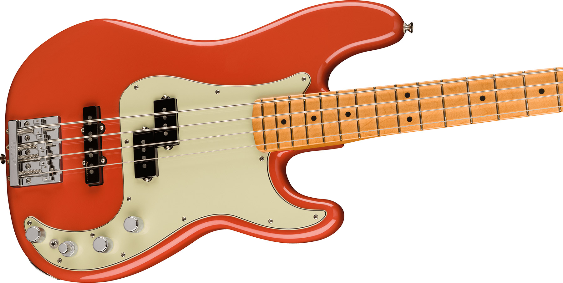 Fender Precision Bass Player Plus 2023 Mex Active Mn - Fiesta Red - Bajo eléctrico de cuerpo sólido - Variation 2