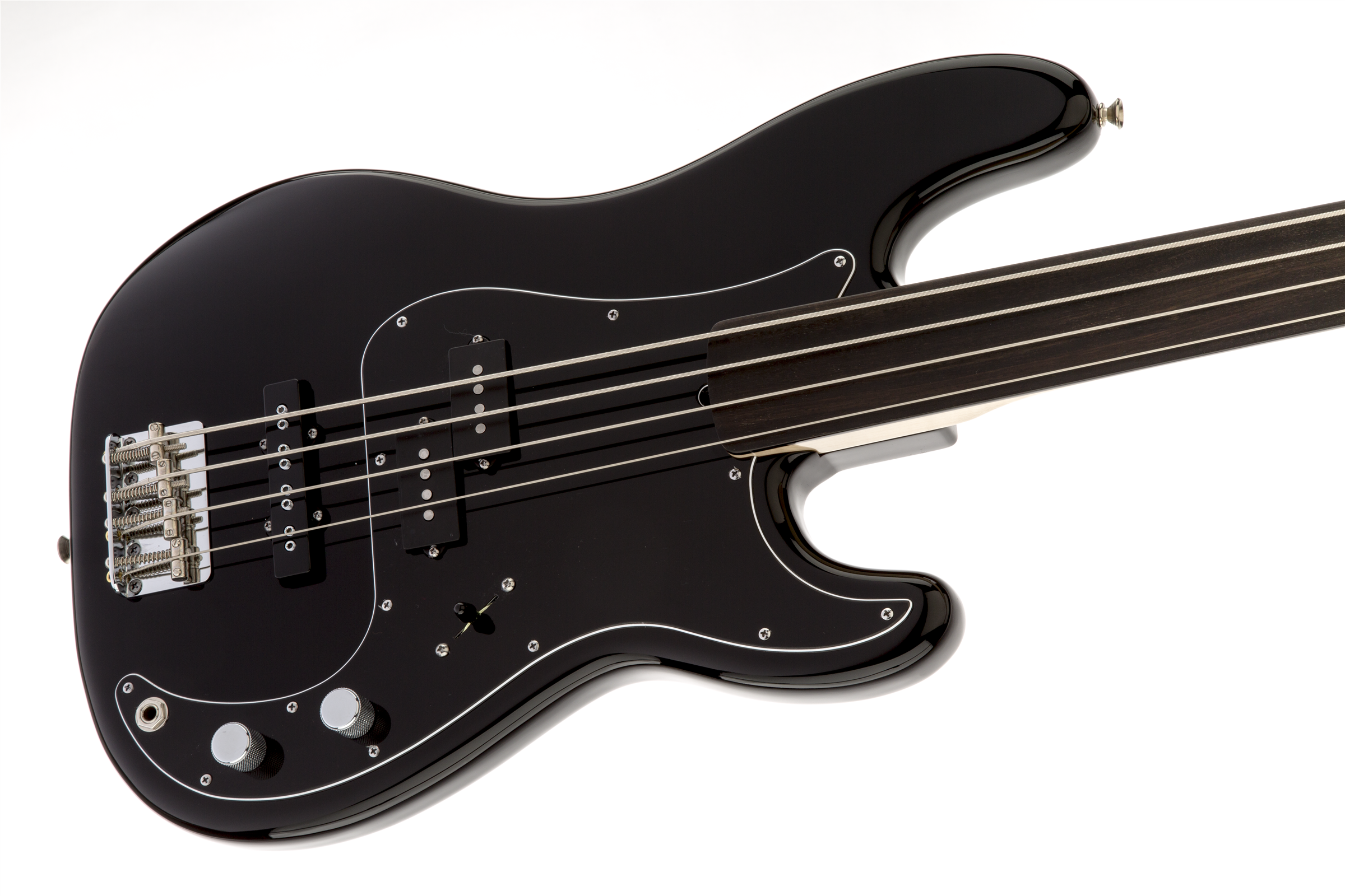 Fender Precision Bass Tony Franklin Fretless Black - Black - Bajo eléctrico de cuerpo sólido - Variation 2