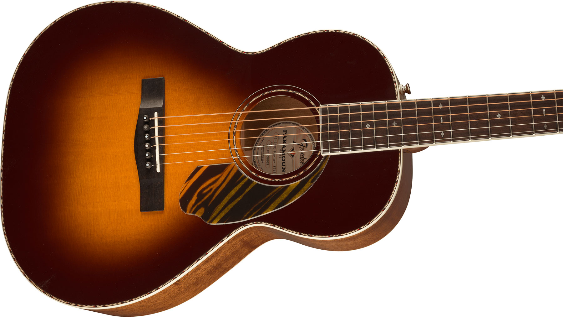 Fender Ps-220e Paramount Parlor Epicea Acajou Ova - 3-color Vintage Sunburst - Guitarra electro acustica - Variation 2